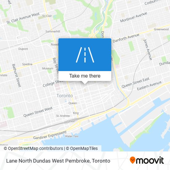 Lane North Dundas West Pembroke map