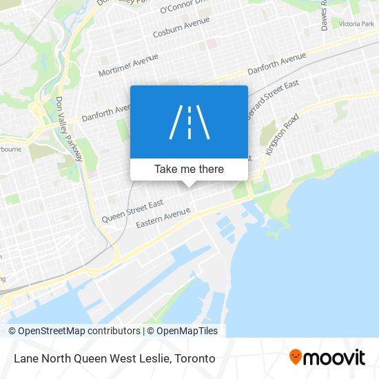 Lane North Queen West Leslie plan