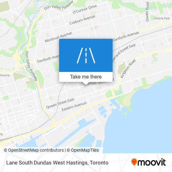 Lane South Dundas West Hastings map