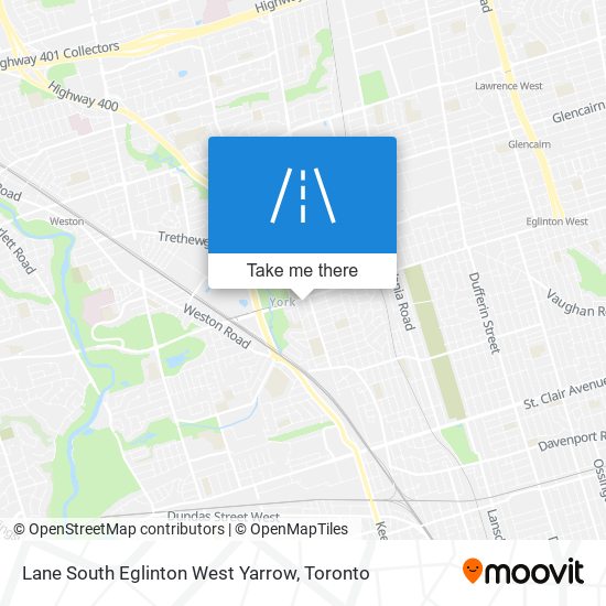 Lane South Eglinton West Yarrow map