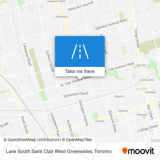 Lane South Saint Clair West Greensides map