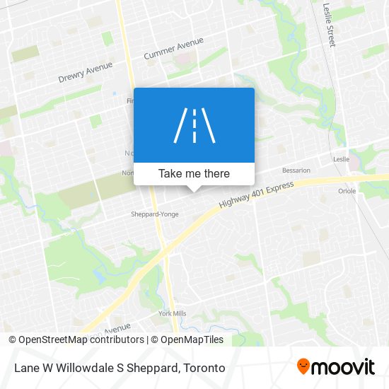 Lane W Willowdale S Sheppard map