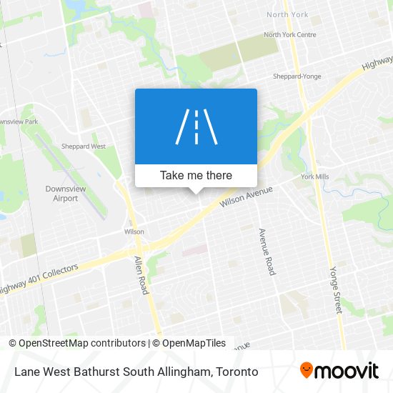 Lane West Bathurst South Allingham map