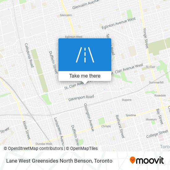 Lane West Greensides North Benson map