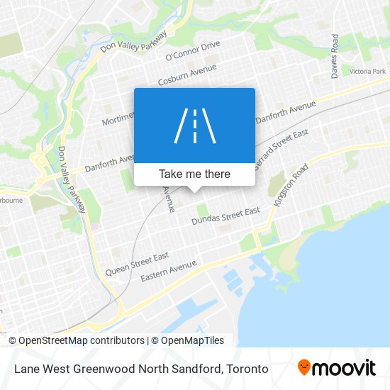 Lane West Greenwood North Sandford map