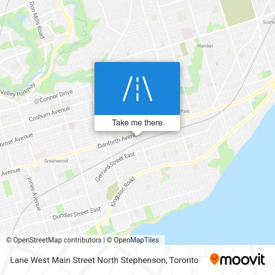 Lane West Main Street North Stephenson map