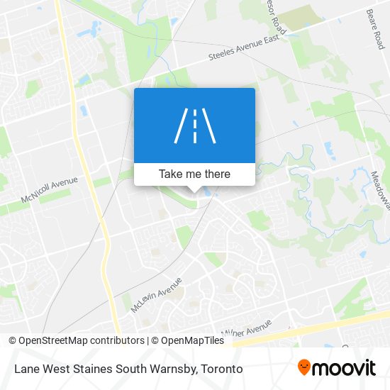 Lane West Staines South Warnsby map