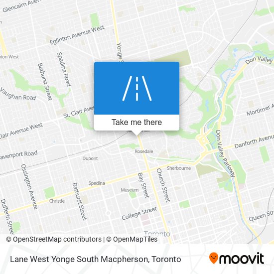 Lane West Yonge South Macpherson map