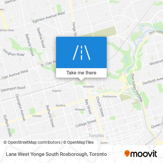 Lane West Yonge South Roxborough map