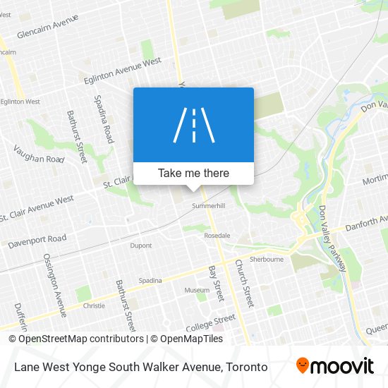 Lane West Yonge South Walker Avenue plan