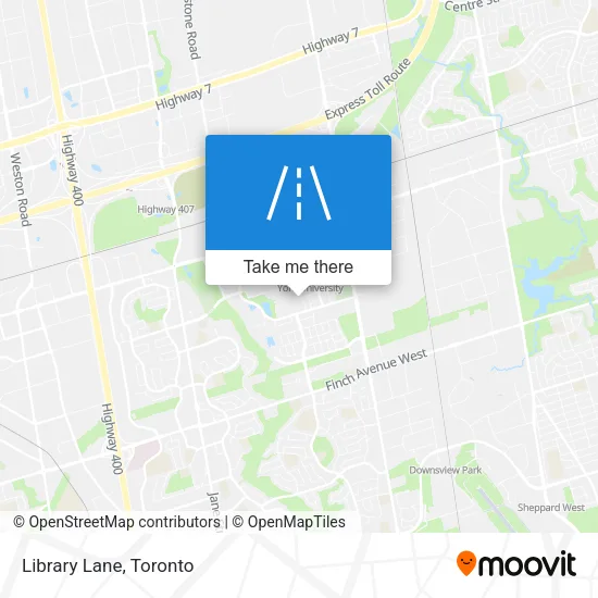 Library Lane map