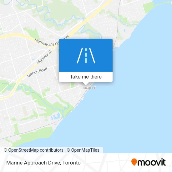 Marine Approach Drive map
