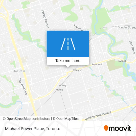 Michael Power Place map