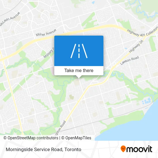 Morningside Service Road map