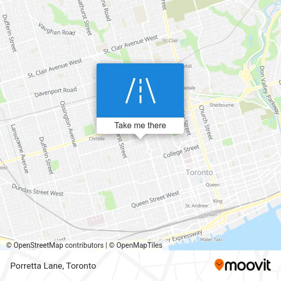 Porretta Lane map