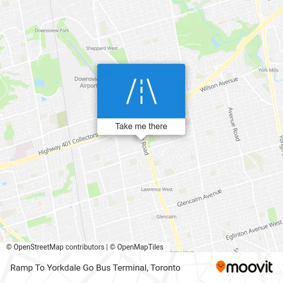Ramp To Yorkdale Go Bus Terminal map