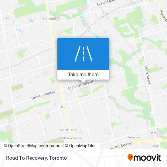 Road To Recovery map