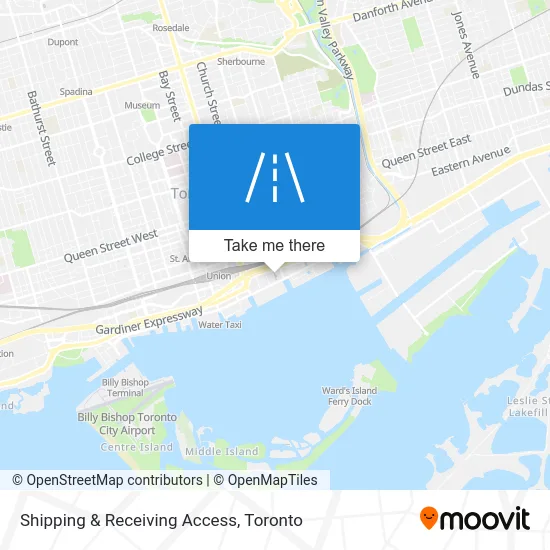 Shipping & Receiving Access map