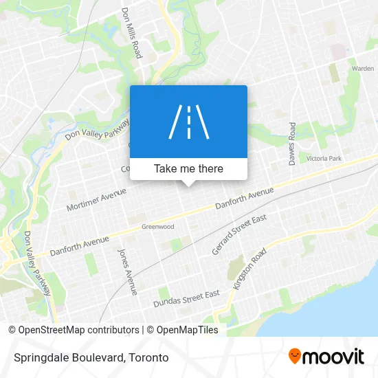 Springdale Boulevard map