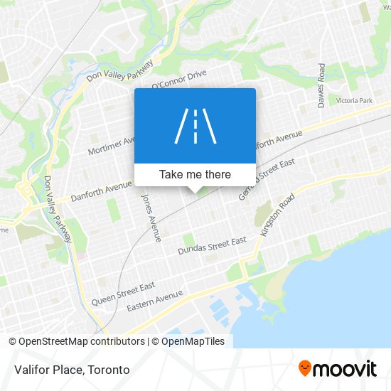 Valifor Place map