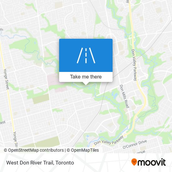 West Don River Trail map