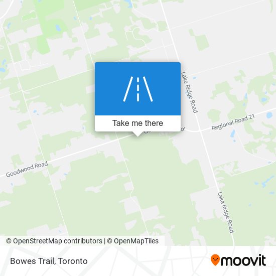 Bowes Trail map