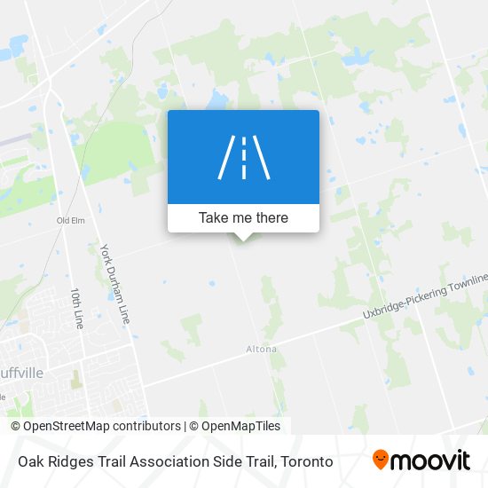 Oak Ridges Trail Association Side Trail map