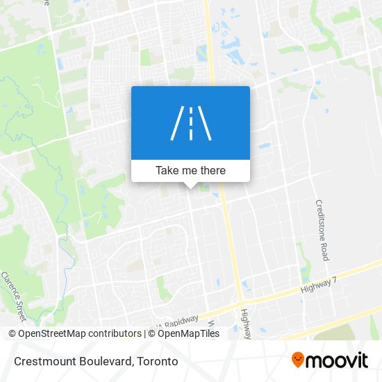 Crestmount Boulevard map
