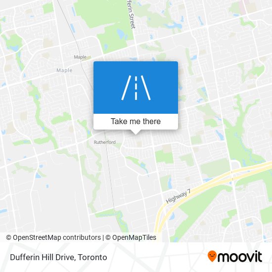 Dufferin Hill Drive map