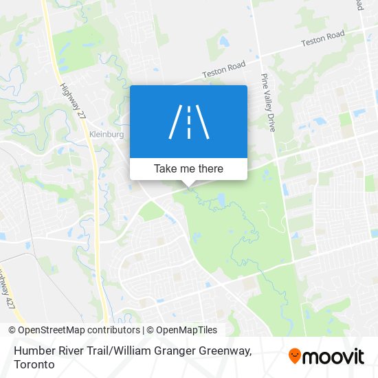 Humber River Trail / William Granger Greenway plan