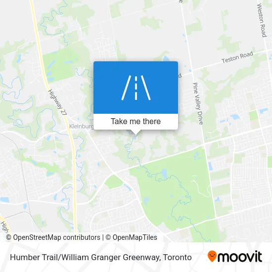 Humber Trail / William Granger Greenway map