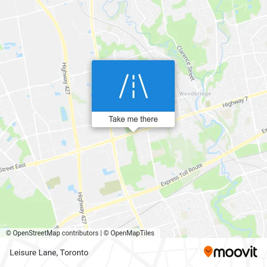 Leisure Lane map