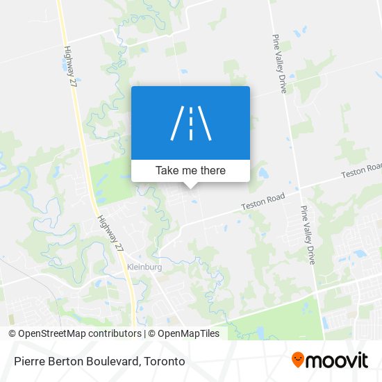 Pierre Berton Boulevard plan