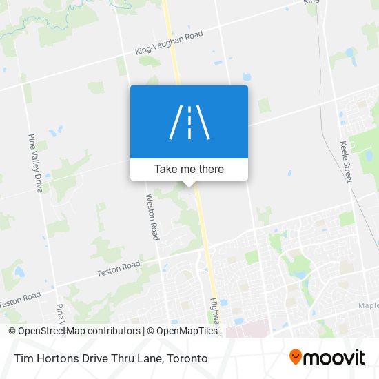 Tim Hortons Drive Thru Lane plan