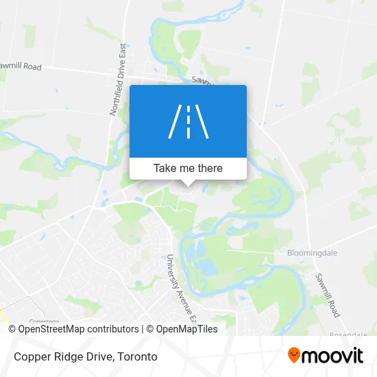 Copper Ridge Drive map