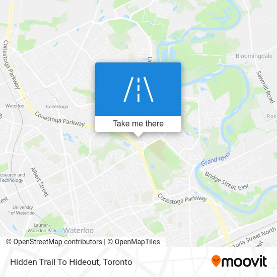 Hidden Trail To Hideout map