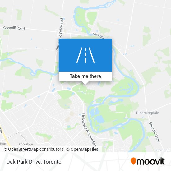 Oak Park Drive map