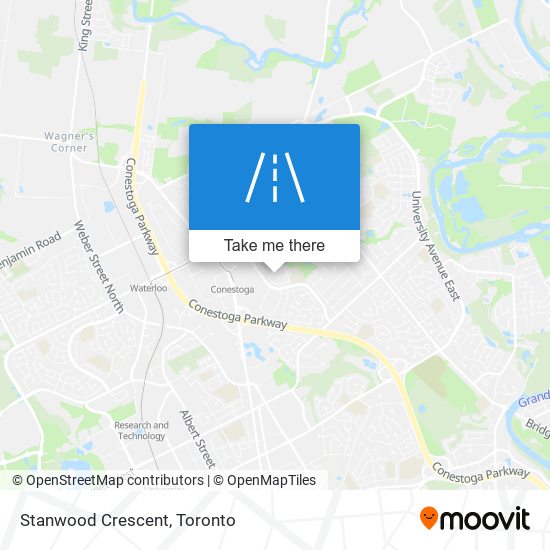 Stanwood Crescent map