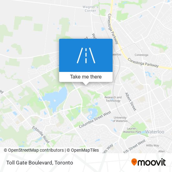 Toll Gate Boulevard map