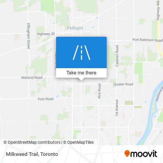 Milkweed Trail map