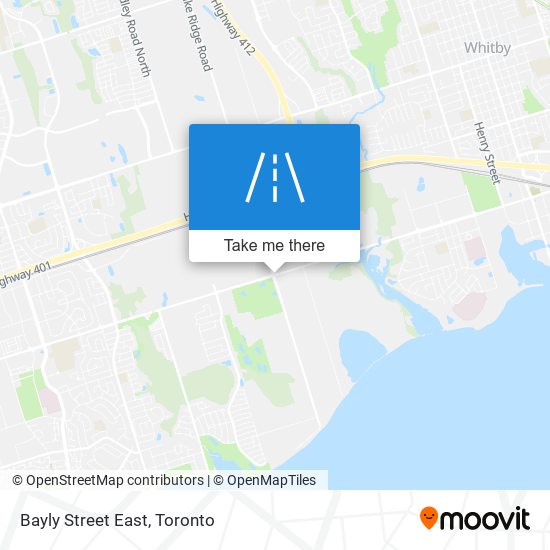 Bayly Street East map