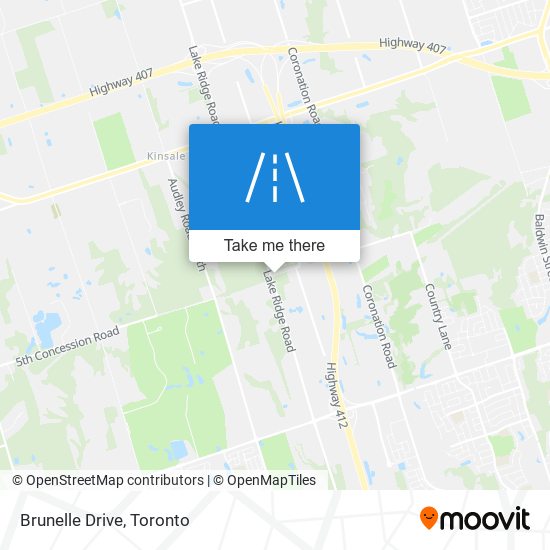 Brunelle Drive map