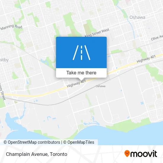 Champlain Avenue map