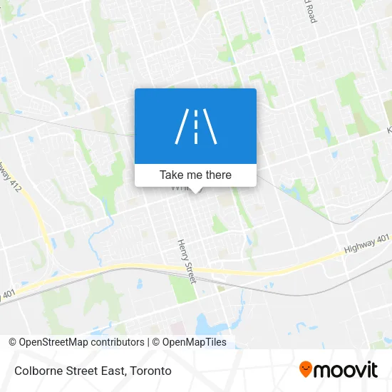 Colborne Street East map