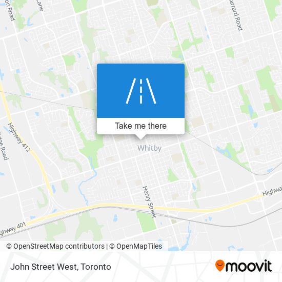 John Street West map