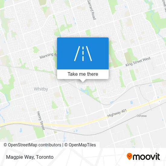 Magpie Way map
