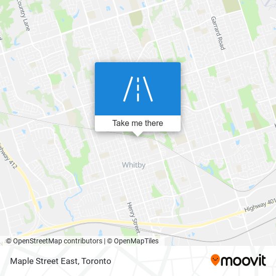 Maple Street East map