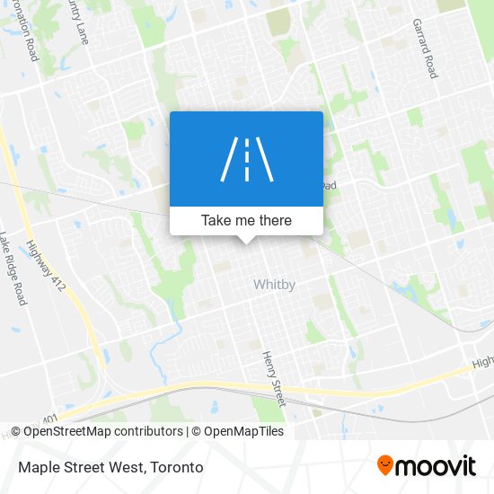 Maple Street West map