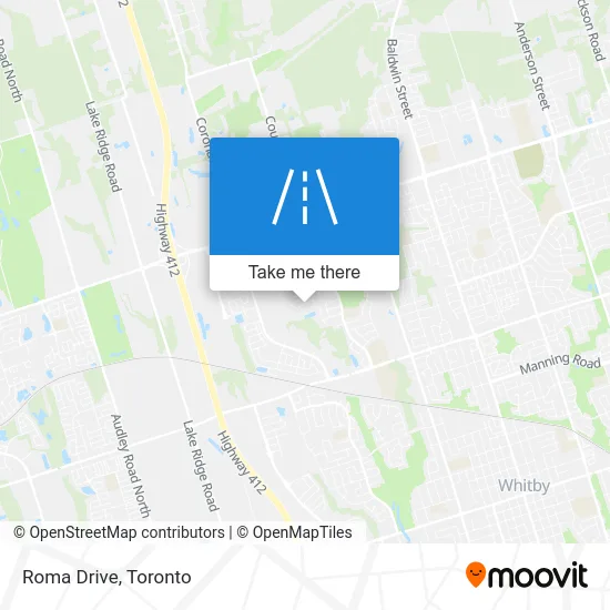 Roma Drive map