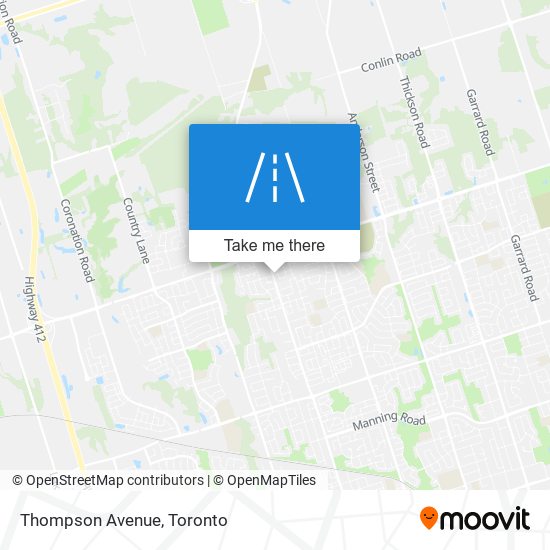 Thompson Avenue map